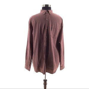 Columbia Men Button-Down Red&Gray Check Shirt